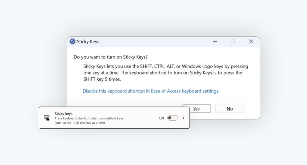 How To Turn Off Sticky Keys in Windows