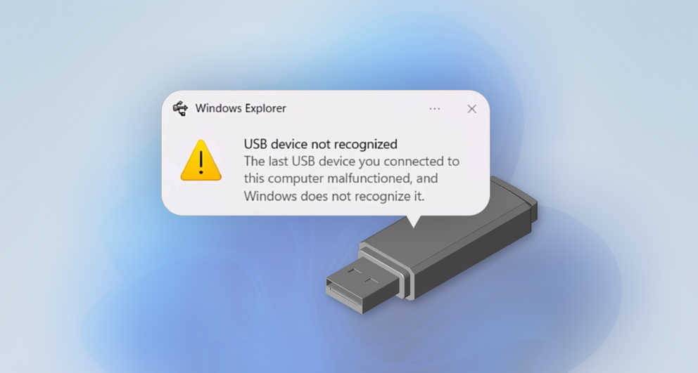 Recognize Error How to Fix a USB Device Not Recognized | SoftwareKeep