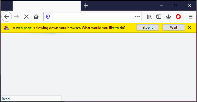 A Web Page Is Slowing Down Your Browser