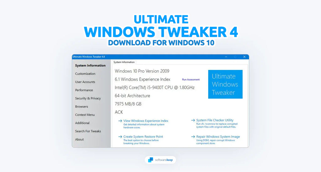 Download Ultimate Windows Tweaker 4