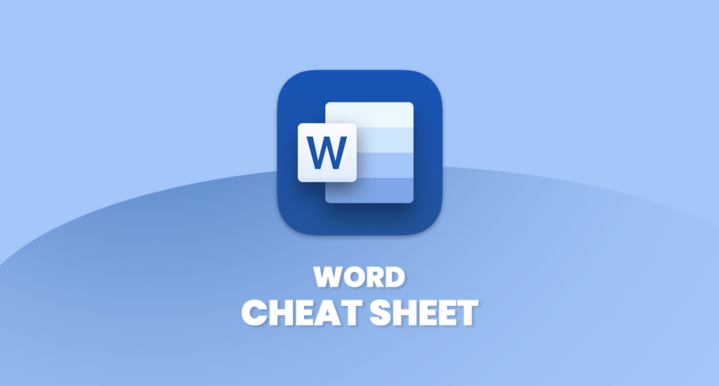 Microsoft Office Word Cheat Sheet