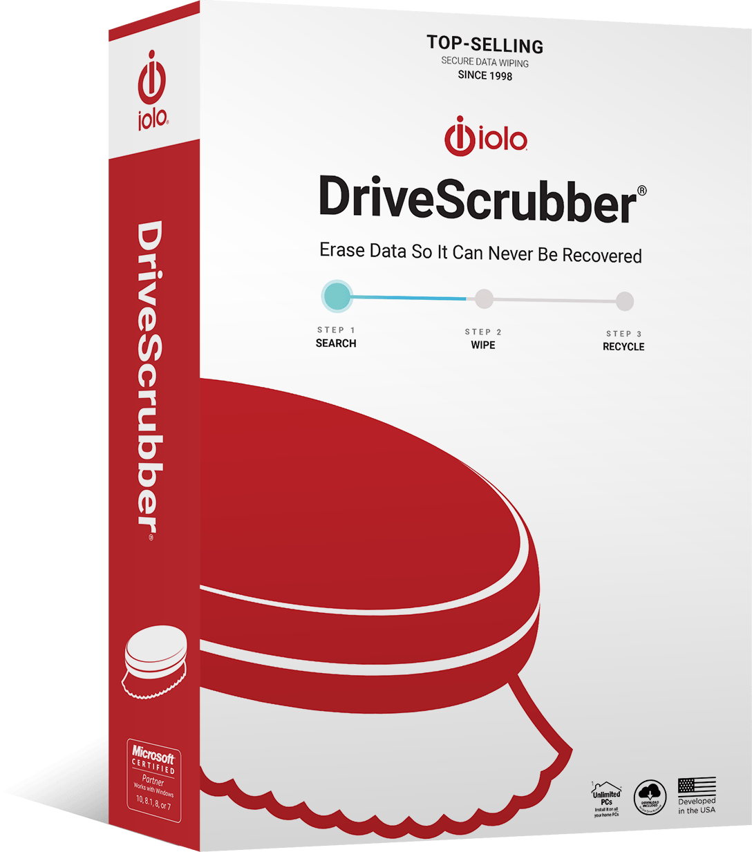 iolo DriveScrubber - Military Grade Data Removal (3 User)