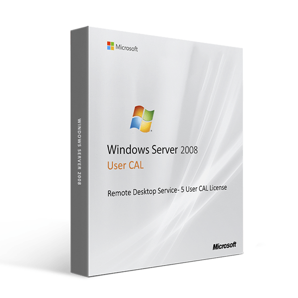 Microsoft Windows Server 2008 Remote Desktop Service - 5 User CAL License