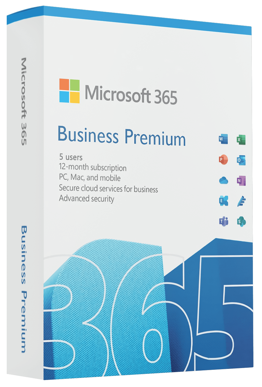 Microsoft Software Microsoft 365 Business Premium 5 Users / 1-Year