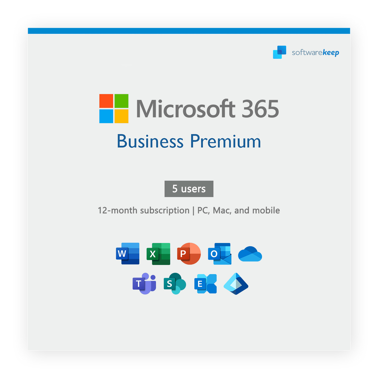 Microsoft Software Microsoft 365 Business Premium 5 Users / 1-Year