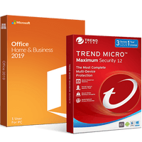 Thumbnail for Microsoft Software Microsoft Office 2019 Home & Business + Trend Micro Maximum Security