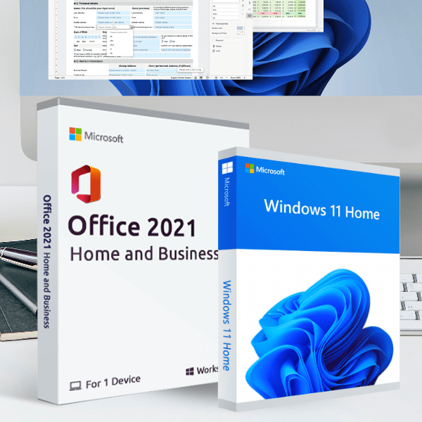 Microsoft Software Microsoft Office 2021 Home and Business + Windows 11 Home