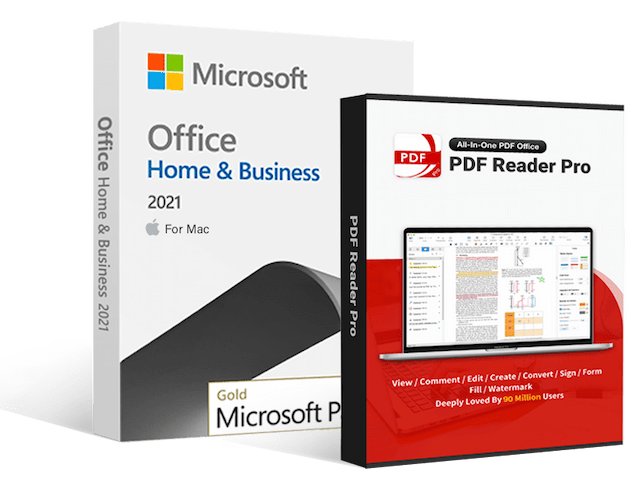 Microsoft Software Microsoft Office 2021 Home & Business for Mac + PDF Reader Pro