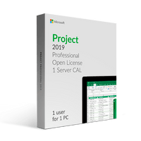 Thumbnail for Microsoft Software Microsoft Project 2019 Professional w/ 1 Server CAL Open License