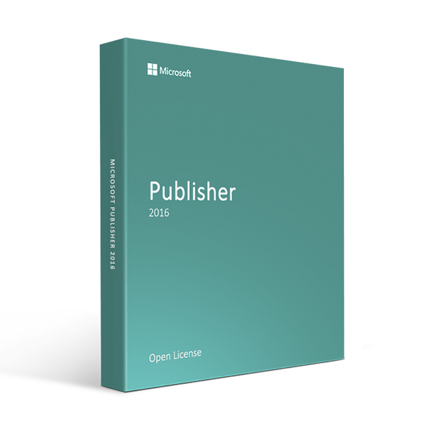 Microsoft Software Microsoft Publisher 2016 Open License