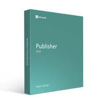 Thumbnail for Microsoft Software Microsoft Publisher 2016 Open License