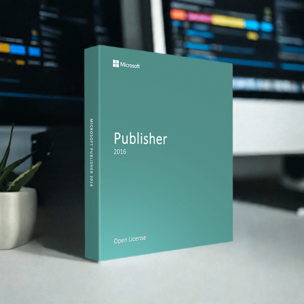 Microsoft Publisher 2016 Open License box