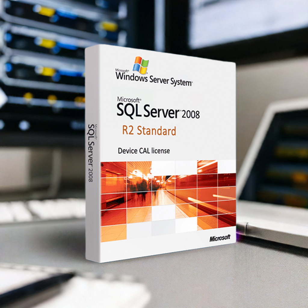 Microsoft Software Microsoft SQL Server 2008 R2 - Device CAL License box