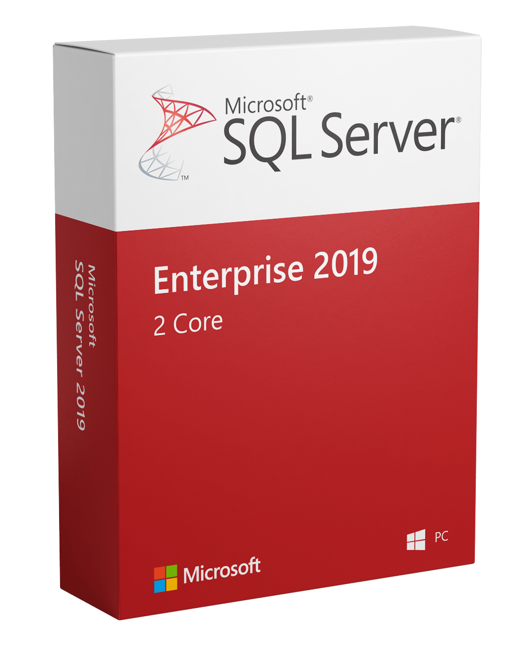 Microsoft Software Microsoft SQL Server 2019 Enterprise - 2 Core