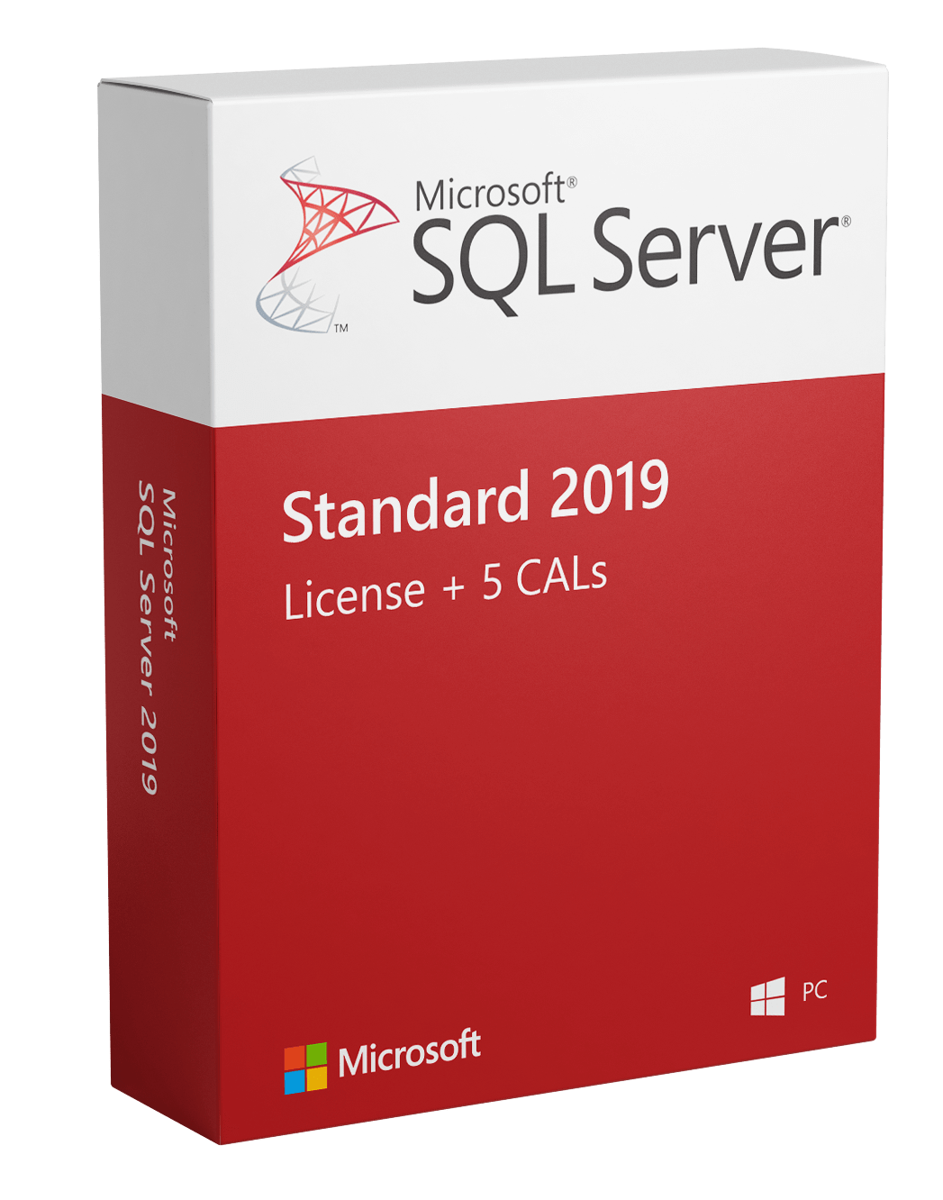 Microsoft Software Microsoft SQL Server 2019 Standard - License + 5 CALs