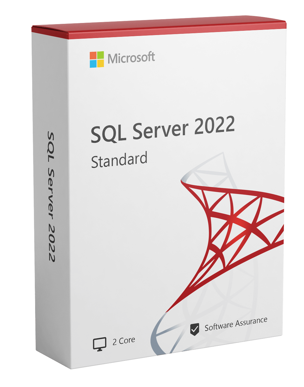 Microsoft Software Microsoft SQL Server 2022 Standard - 2 Core (w/ Software Assurance) box