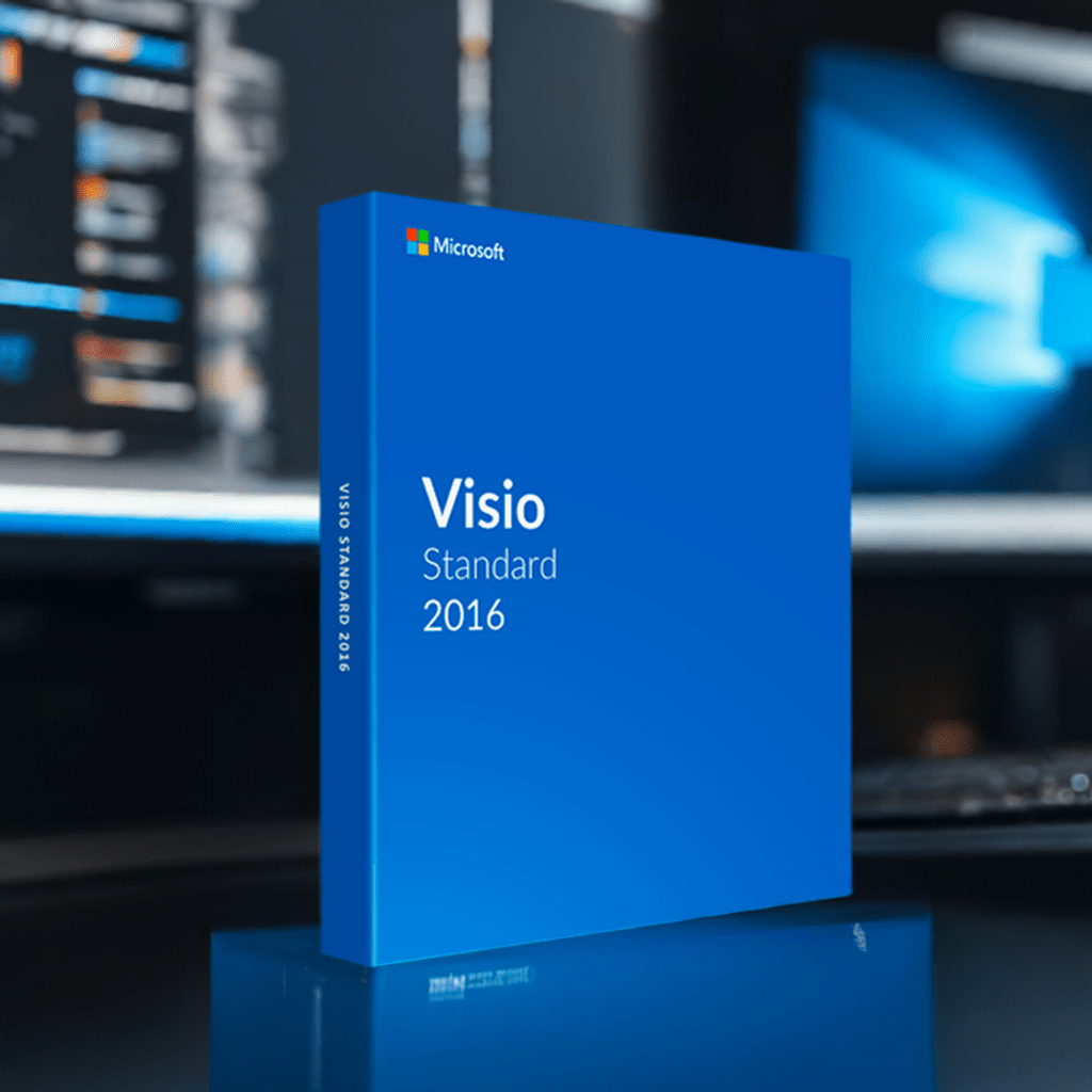 Microsoft Software Microsoft Visio 2016 Standard (for Pc Only) box