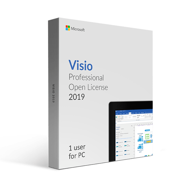 Microsoft Software Microsoft Visio 2019 Professional Open License