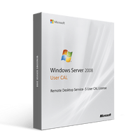Thumbnail for Microsoft Software Microsoft Windows Server 2008 Remote Desktop Service - 5 User CAL License