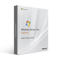 Thumbnail for Microsoft Software Microsoft Windows Server 2008 Standard With 5 Clients License