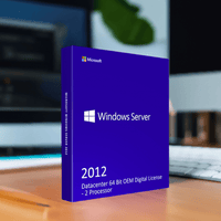 Thumbnail for Microsoft Software Microsoft Windows Server 2012 Datacenter 64 Bit OEM Digital License - 2 Processor