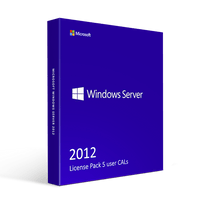 Thumbnail for Microsoft Software Microsoft Windows Server 2012 License Pack 5 User CALs