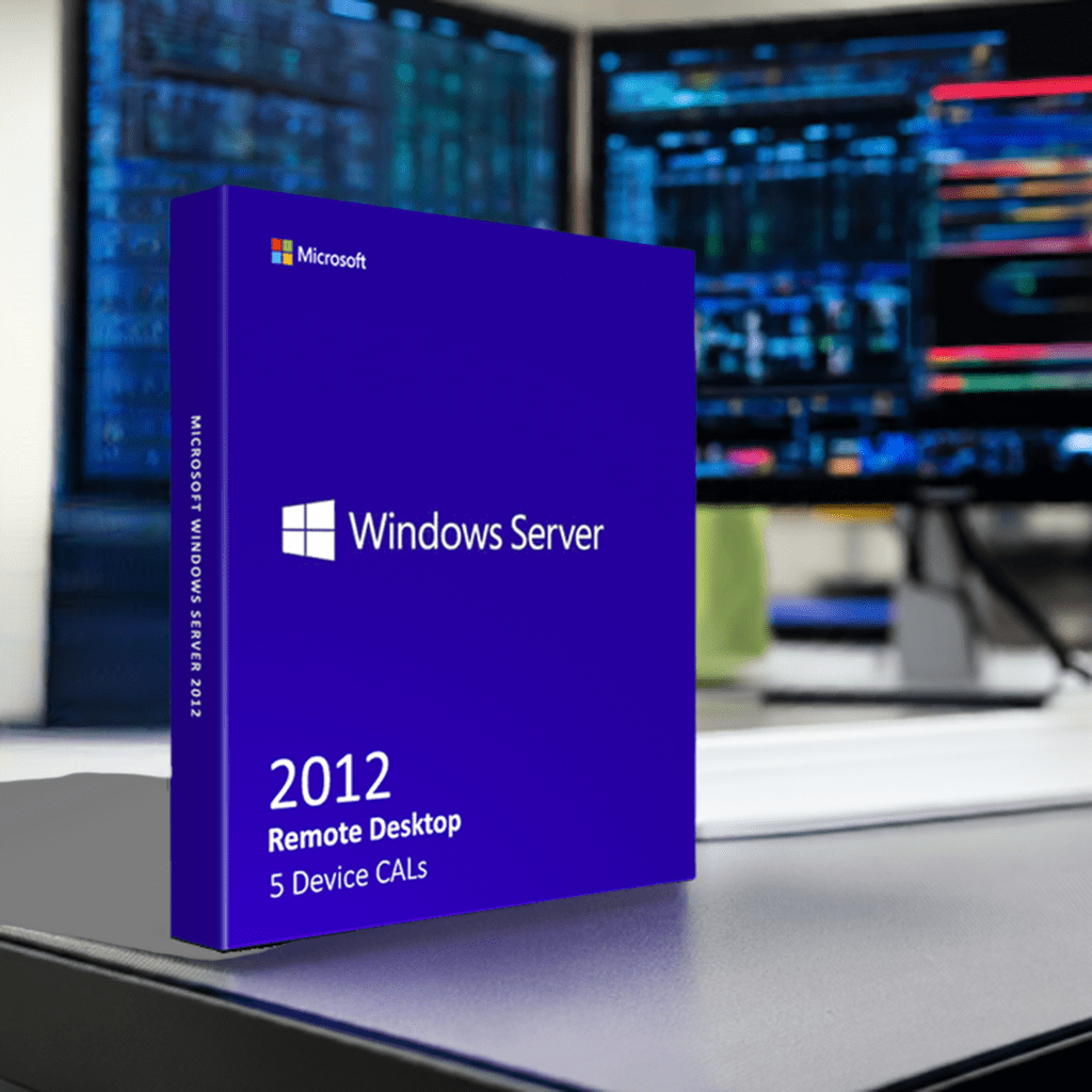 Microsoft Software Microsoft Windows Server 2012 Remote Desktop - 5 Device CALs