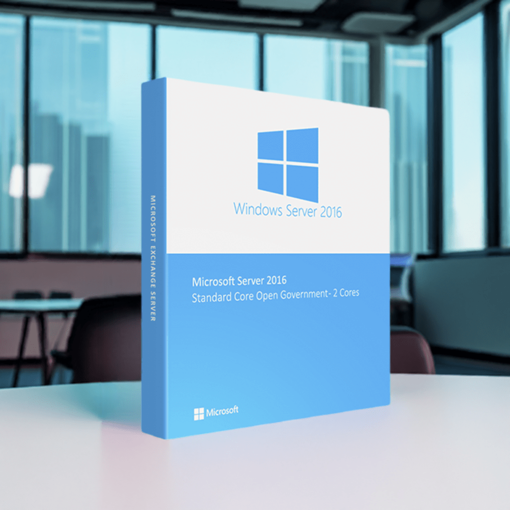 Microsoft Software Microsoft Windows Server 2016 Standard Core Open Government - 2 Cores