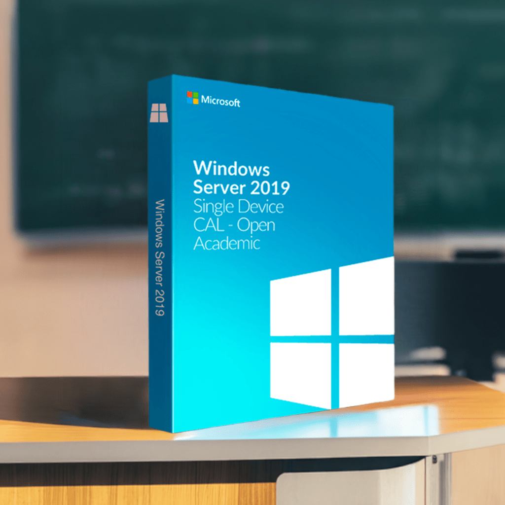 Microsoft Software Microsoft Windows Server 2019 Single Device CAL - Open Academic box