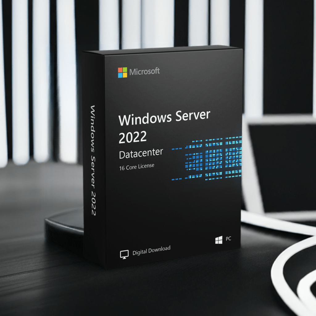 Microsoft Software Microsoft Windows Server 2022 Datacenter- 16 Core License