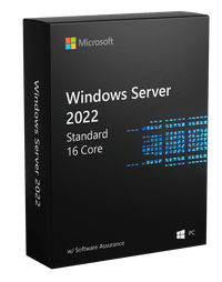 Thumbnail for Microsoft Software Microsoft Windows Server 2022 Standard - 16 Core License w/ Software Assurance