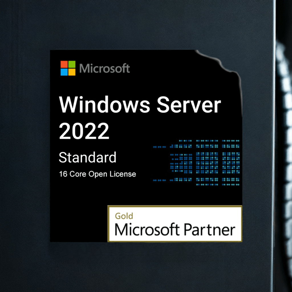 Microsoft Software Microsoft Windows Server 2022 Standard - 16 Core - Open License