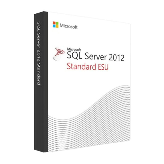 Microsoft Software SQL Server 2012 Standard - 2 Core - ESU - Year 2 (July 2023-July 2024)