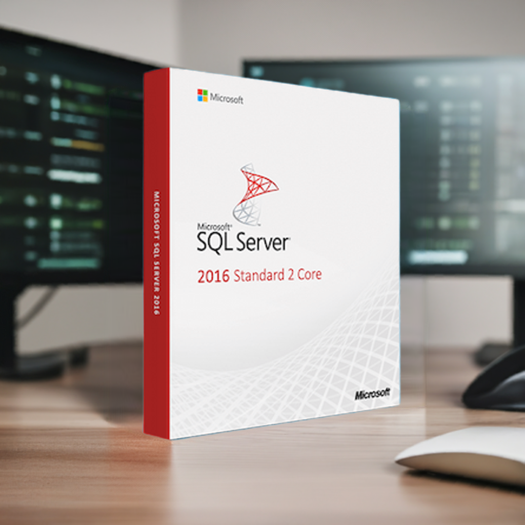 Microsoft Software SQL Server 2016 Standard 2 Core box