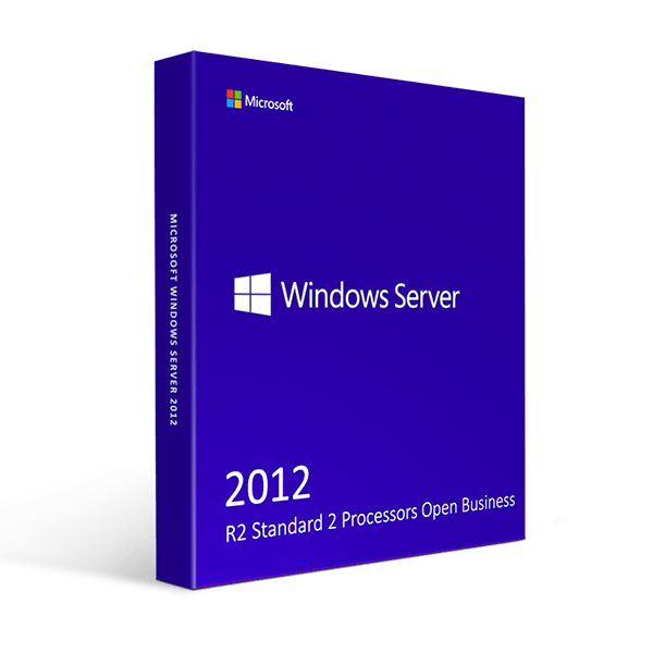 Microsoft Software Windows Server 2012 R2 Standard 2 Processors Open Business