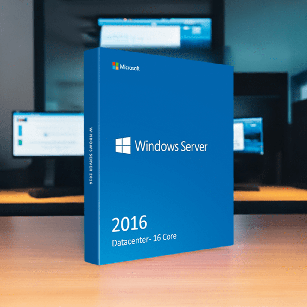 Microsoft Software Windows Server 2016 Datacenter - 16 Core box
