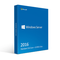 Thumbnail for Microsoft Software Windows Server 2016 Standard 16 Core + 10 RDS CALs