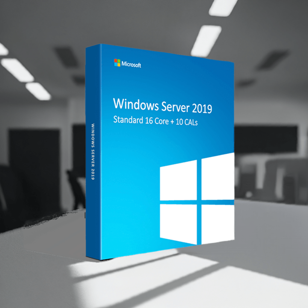 Microsoft Software Windows Server 2019 Standard 16 Core + 10 Device CALs