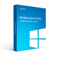 Thumbnail for Microsoft Software Windows Server 2019 Standard 16 Core + 10 User CALs