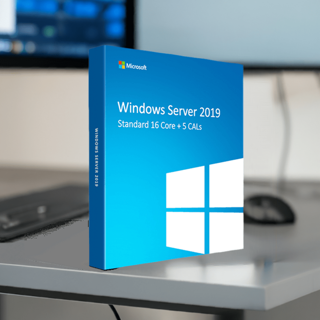 Microsoft Software Windows Server 2019 Standard 16 Core + 5 User CALs