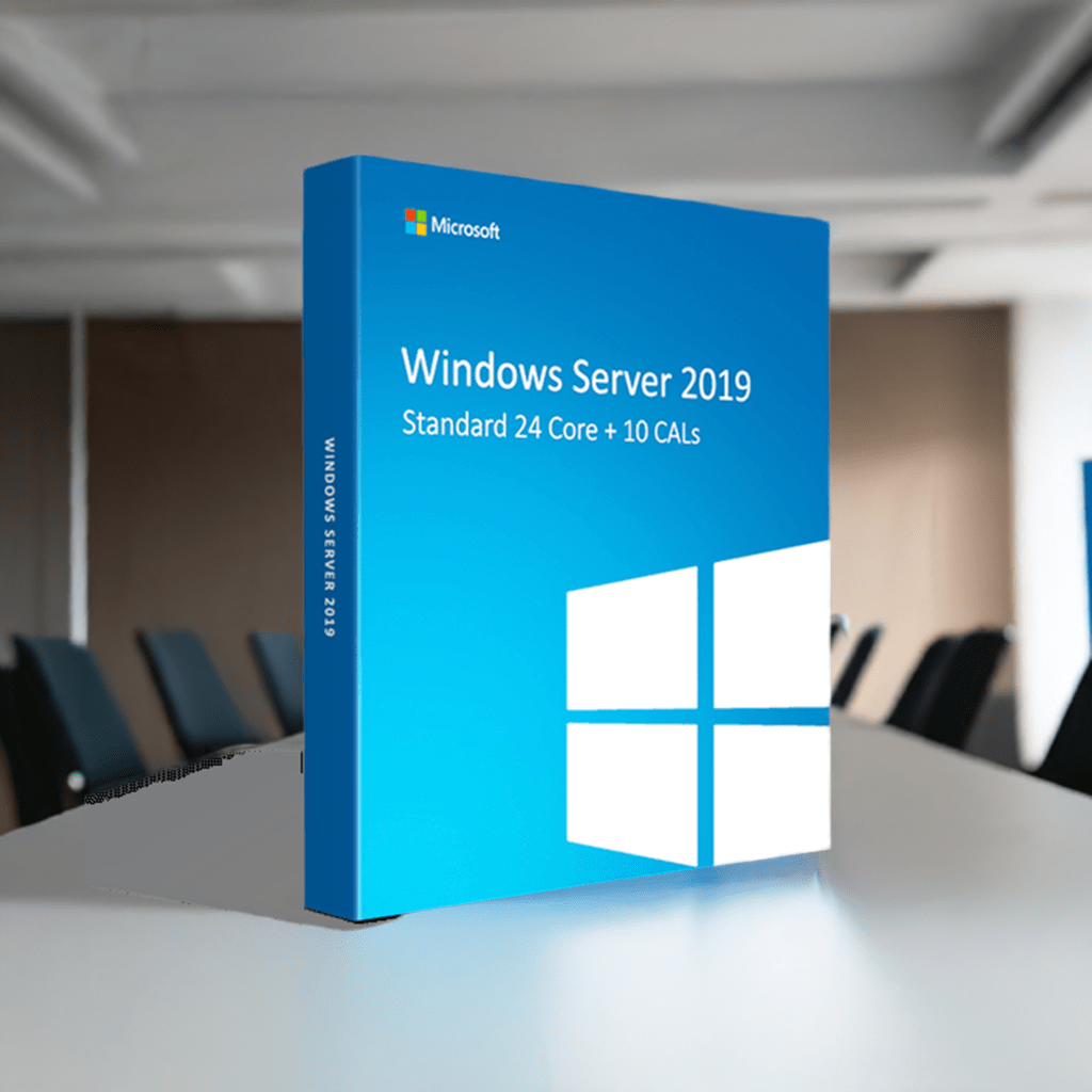 Microsoft Software Windows Server 2019 Standard 24 Core + 10 Device CALs