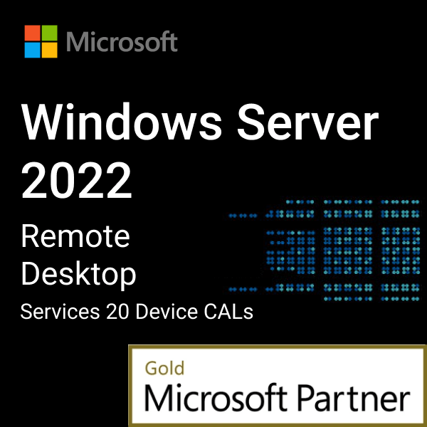 Microsoft Software Windows Server 2022 Remote Desktop Services 20 Device CALs