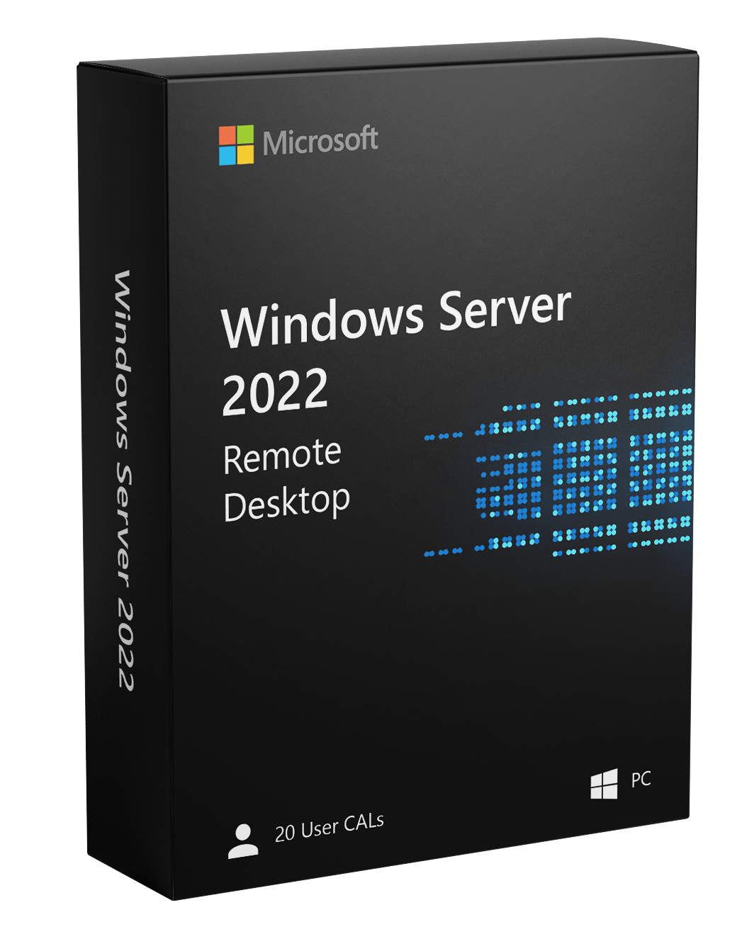 Microsoft Software Windows Server 2022 Remote Desktop Services 20 User CALs box
