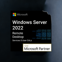 Thumbnail for Microsoft Software Windows Server 2022 Remote Desktop Services 5 User CALs