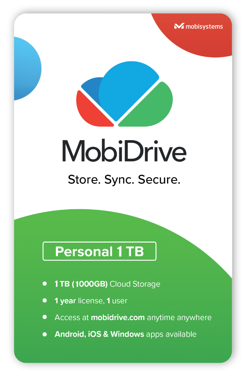 MobiSystems Software MobiDrive Personal 1000 (Yearly subscription)