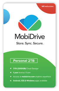 Thumbnail for MobiSystems Software MobiDrive Personal 2000 (Yearly subscription)