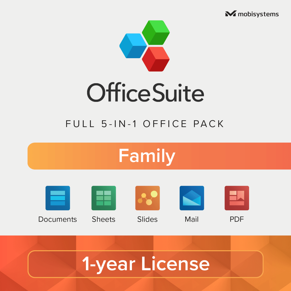 MobiSystems Software OfficeSuite Family (Yearly subscription 6 Users)