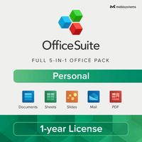 Thumbnail for MobiSystems Software OfficeSuite Personal (Yearly subscription 1 User)
