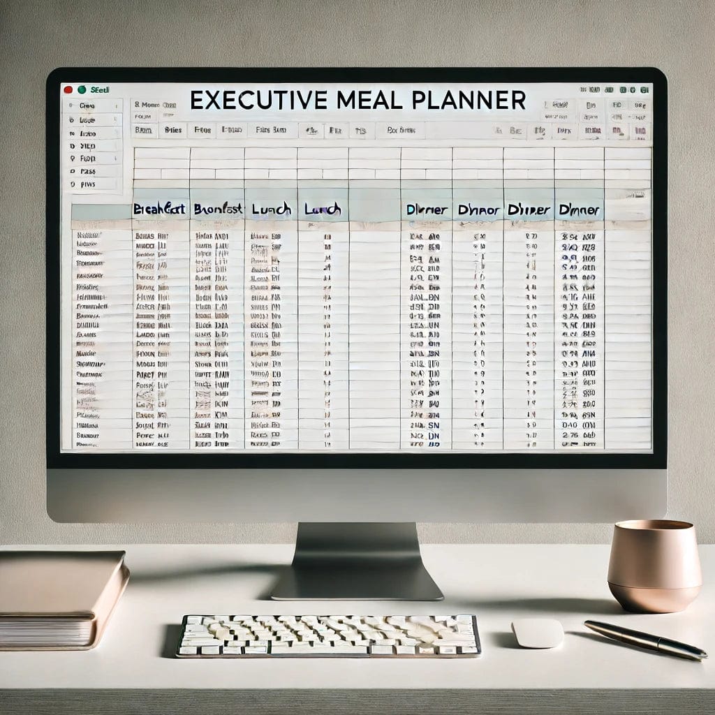 SoftwareKeep Executive Meal Planner Template