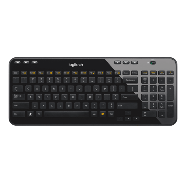 SoftwareKeep Logitech Wireless Keyboard K360 - 2.4 GHz - Glossy black